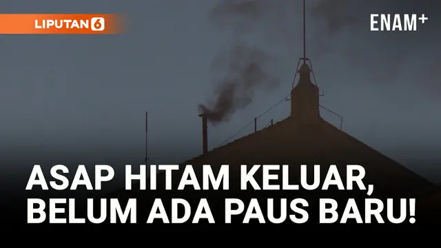 VIDEO: Asap Hitam Keluar, Tanda Belum Ada Paus yang Baru...