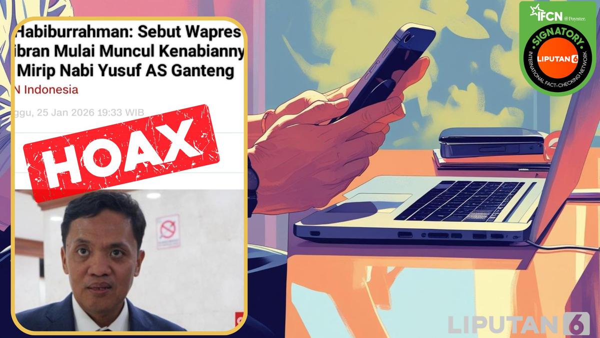 Cek Fakta: Hoaks Artikel Habiburokhman Sebut Wapres Gibran Mirip Nabi Yusuf
