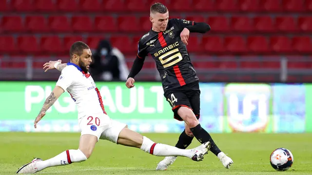 FOTO: Paris Saint-Germain Ditahan Imbang Rennes 1-1