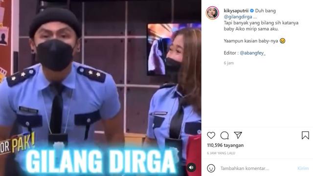 Kiky Saputri - Wendy Cagur (Foto: Instagram/@kikysaputrii)