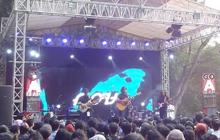 Pemuda-pemudi padati konser musik di hutan Kota Bandung