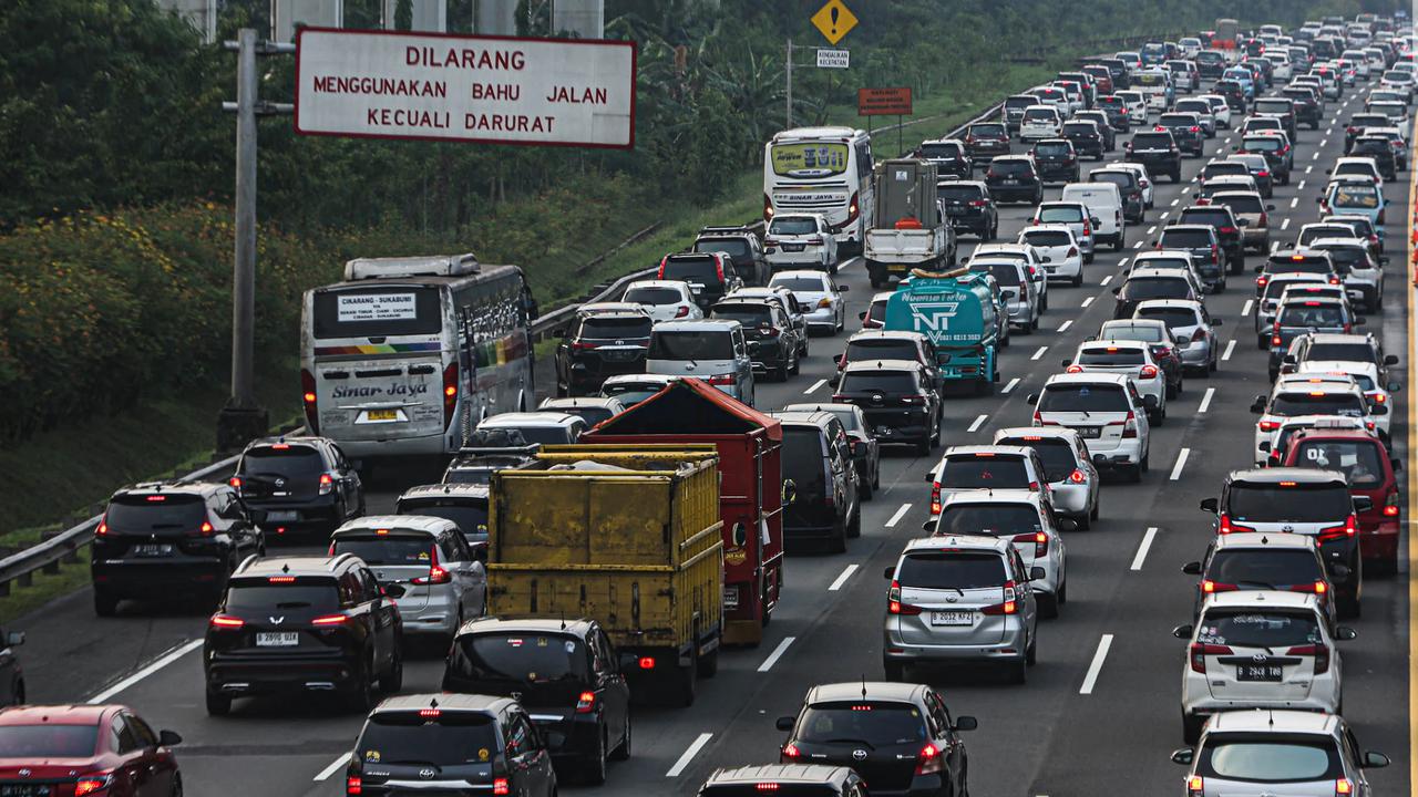 Ilustrasi macet Jalan Tol