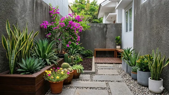 Taman Belakang Minimalis di Lahan Sempit (Foto: Gemini AI)