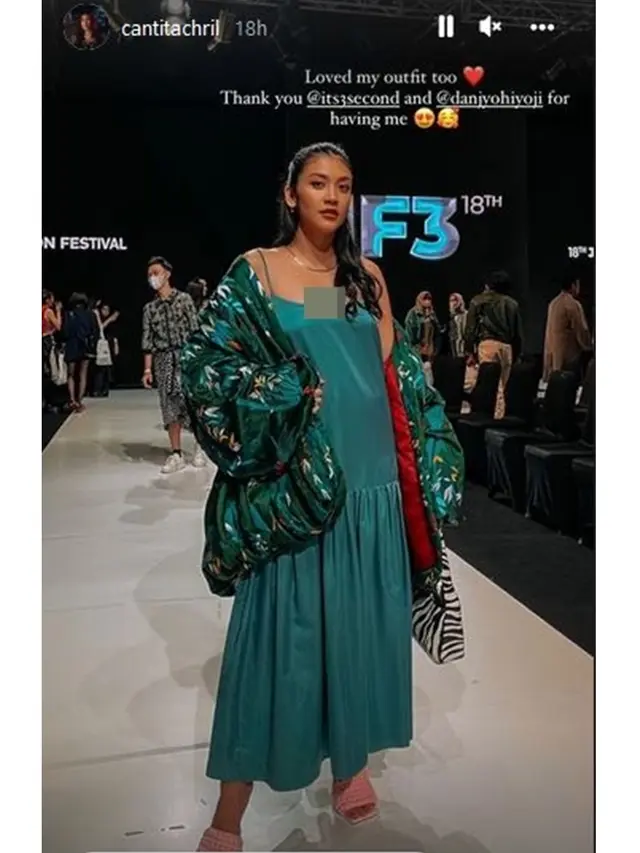 6 Potret Baby Bump Canti Tachril Istri Adipati Dolken di JF3 2022, Curi Perhatian