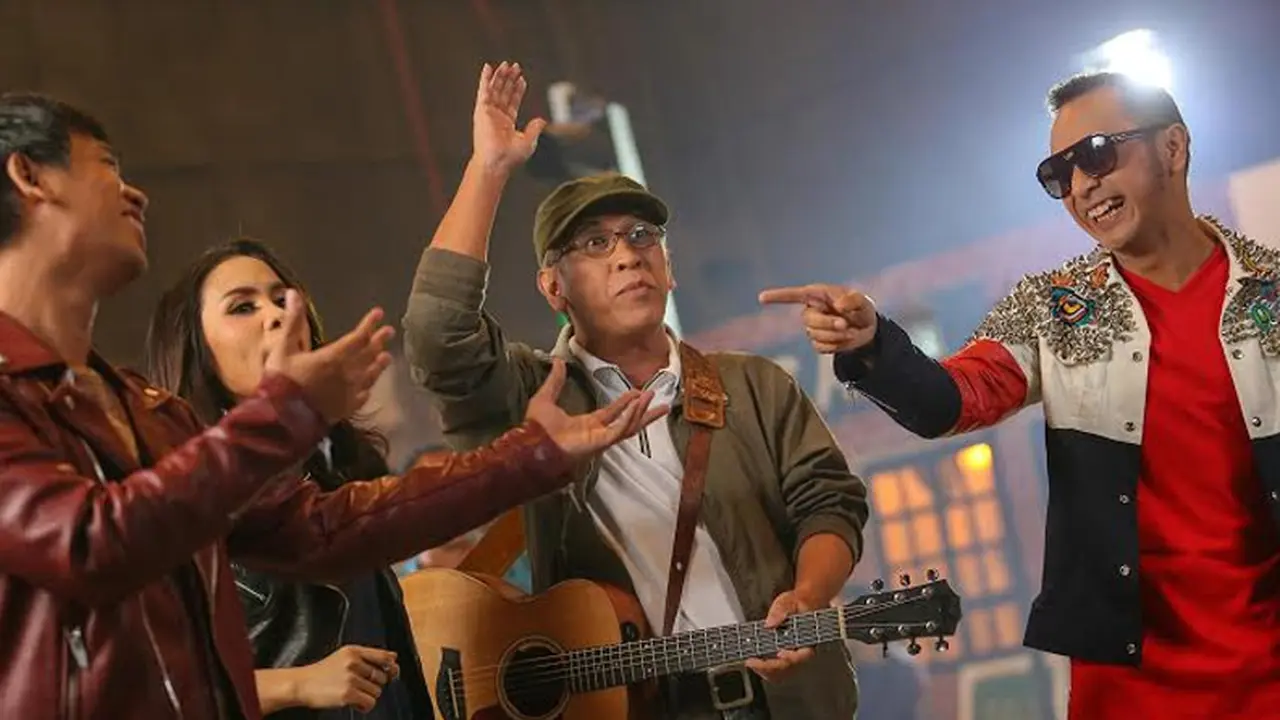 Iwan Fals, Giring Nidji, Momo Geisha, dan Rian d'Massiv (Liputan6.com/Faizal Fanani)