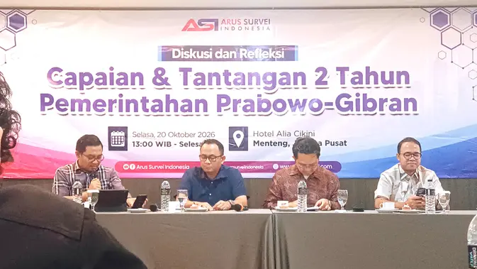 Survei ASI: Tingkat Kepercayaan Prabowo-Gibran Sentuh 61,4%