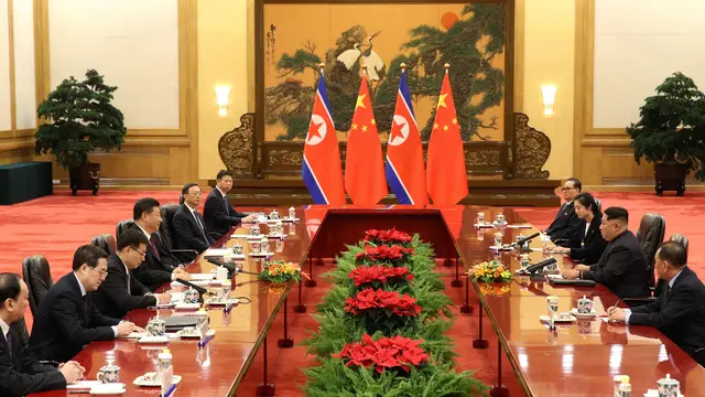 Kim Jong Un dan Presiden China Xi Jinping Bertemu di Beijing