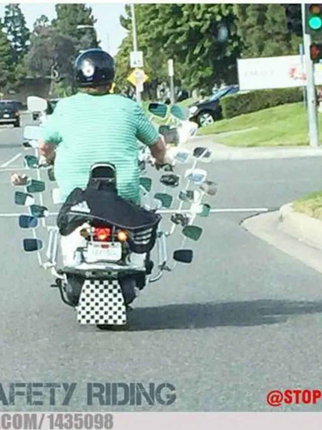 6 Modifikasi Spion Motor Lebih dari Dua Ini Kelewat Unik, Bikin Tepuk Jidat
