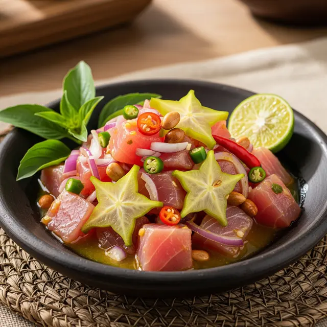 Resep Gohu Ikan Cakalang Ternate