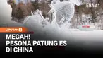 Patung es dan salju menghiasi Changchun Ice and Snow New World di Provinsi Jilin, China. Karya para seniman dari berbagai negara ini menarik perhatian wisatawan dan menjadi daya tarik utama wisata musim dingin.