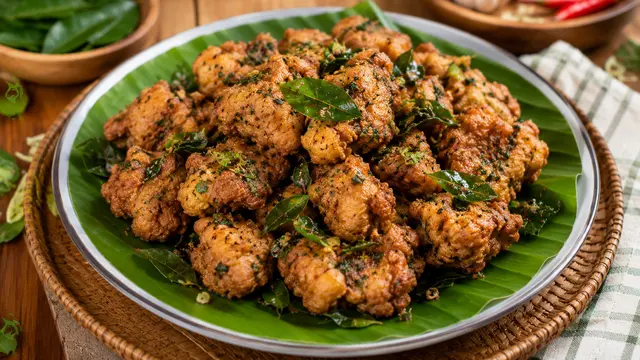 Penyajian Ayam Goreng Daun Jeruk