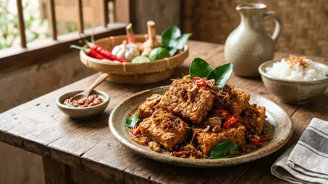 Resep Tempe Goreng Lengkuas yang Gurih dan Wangi/AI Generated