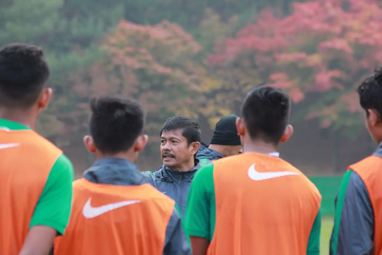 Indra Sjafri Memimpin Latihan Timnas U-19 Indonesia Jelang Lawan Korsel (Dok PSSI/Bandung Saputra)