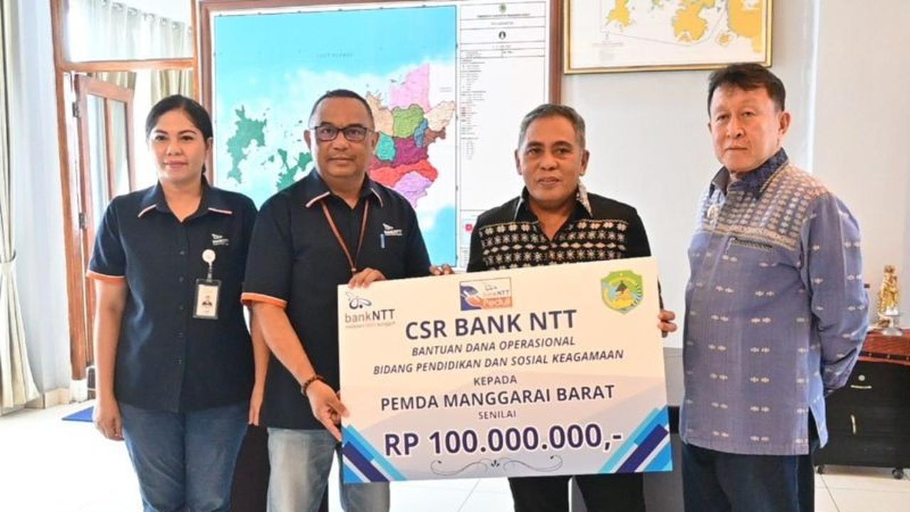 Wow, Rp100 Juta! Pemkab Mabar Apresiasi Penyaluran CSR Bank NTT untuk Pendidikan dan Sosial Keagamaan
