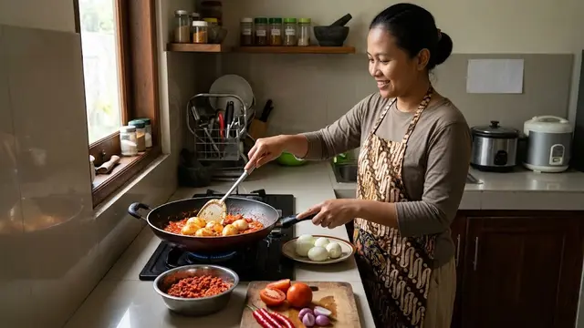 Resep Telur Balado Tanpa Digoreng/AI Generated