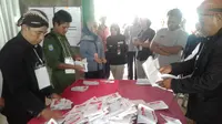 Jokowi-Ma’ruf menang telak dalam PSU di TPS 05 Desa Tangkisan, Mrebet, Purbalingga. (Foto: Liputan6.com/KPU PBG/Muhamad Ridlo)