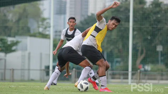 Penyerang Timnas Indonesia, Muhammad Rafli, dalam pemusatan latihan di Jakarta.