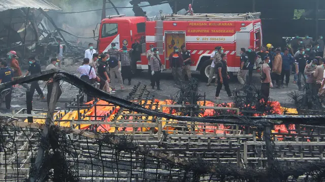 Gudang Mercon Meledak di Tangerang