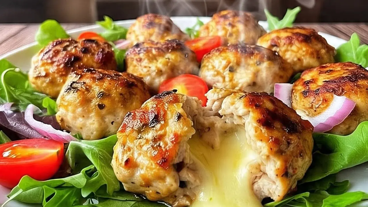Bola-Bola Daging Ayam Kukus Isi Keju Mozzarella
