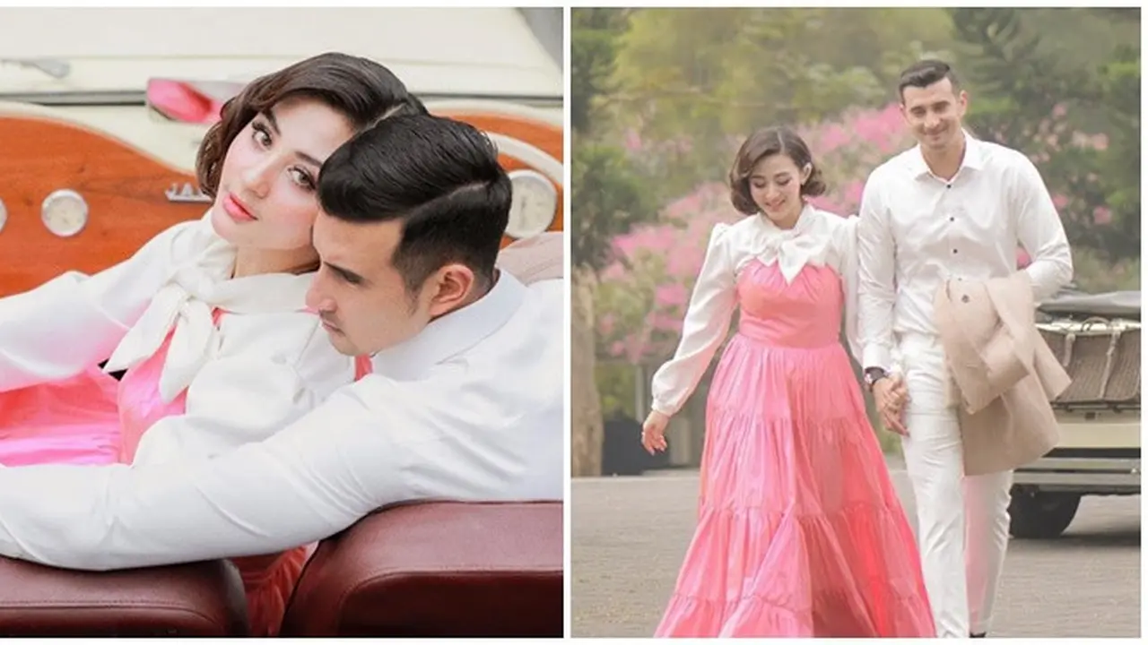 6 Pemotretan Terbaru Ali Syakieb dan Margin Wieheerm, Romantis Bergaya Klasik