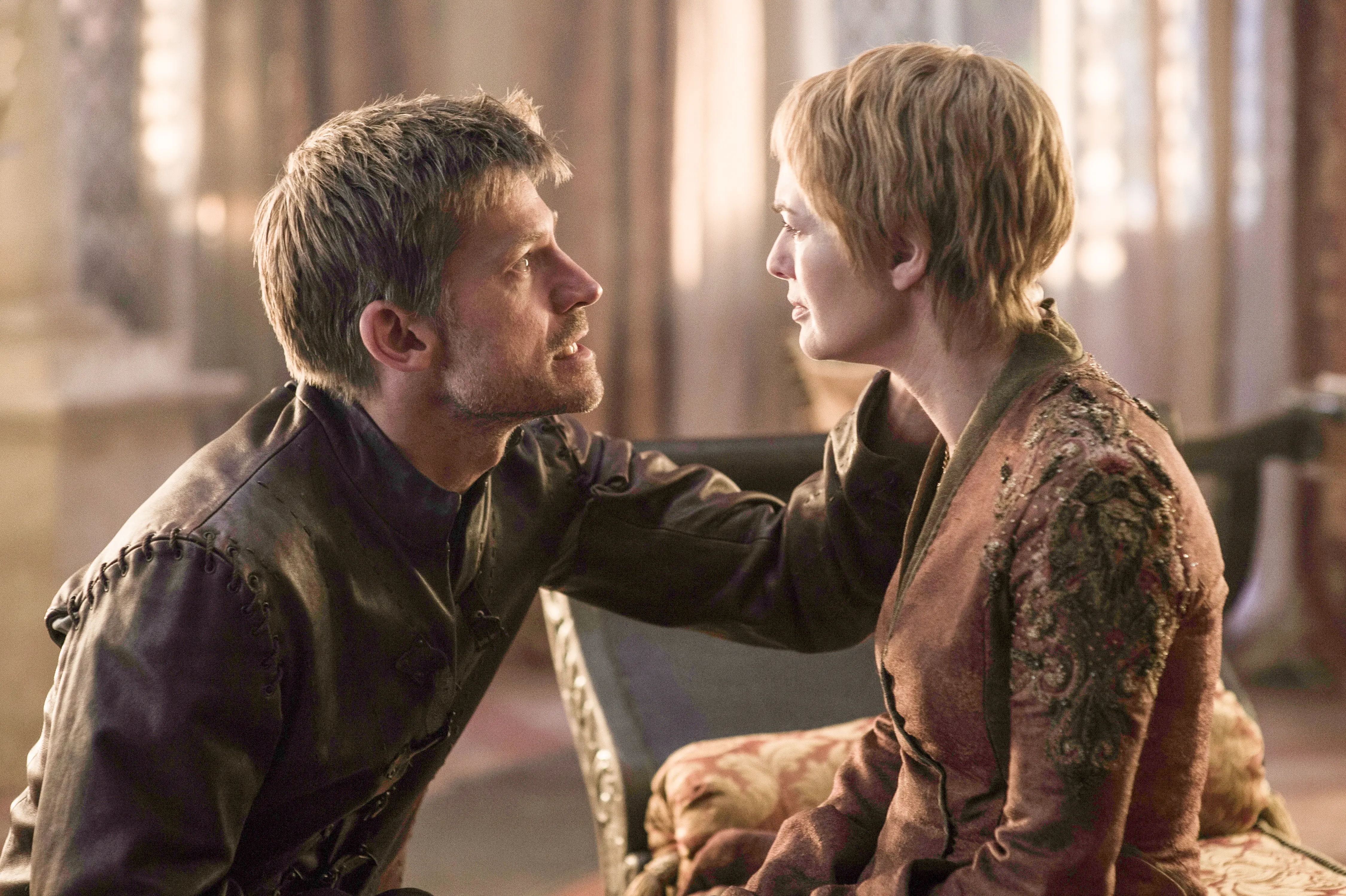 Nikolaj Coster-Waldau sebagai Jaime Lannister dan Lena Headey sebagai Cersei Lannister (Helen Sloan/HBO)