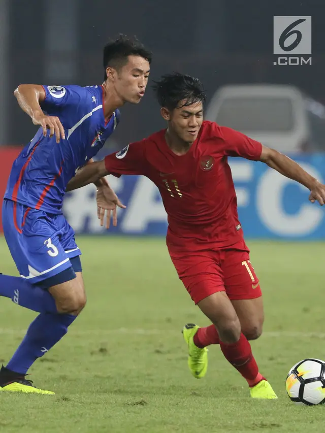 Penyisihan Grup A Piala AFC 2018, Timnas Indonesia U-19 Tekuk Chinese Taipei