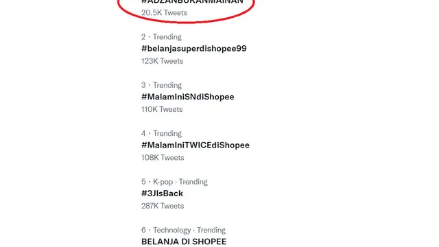 Trending Topic Indonesia