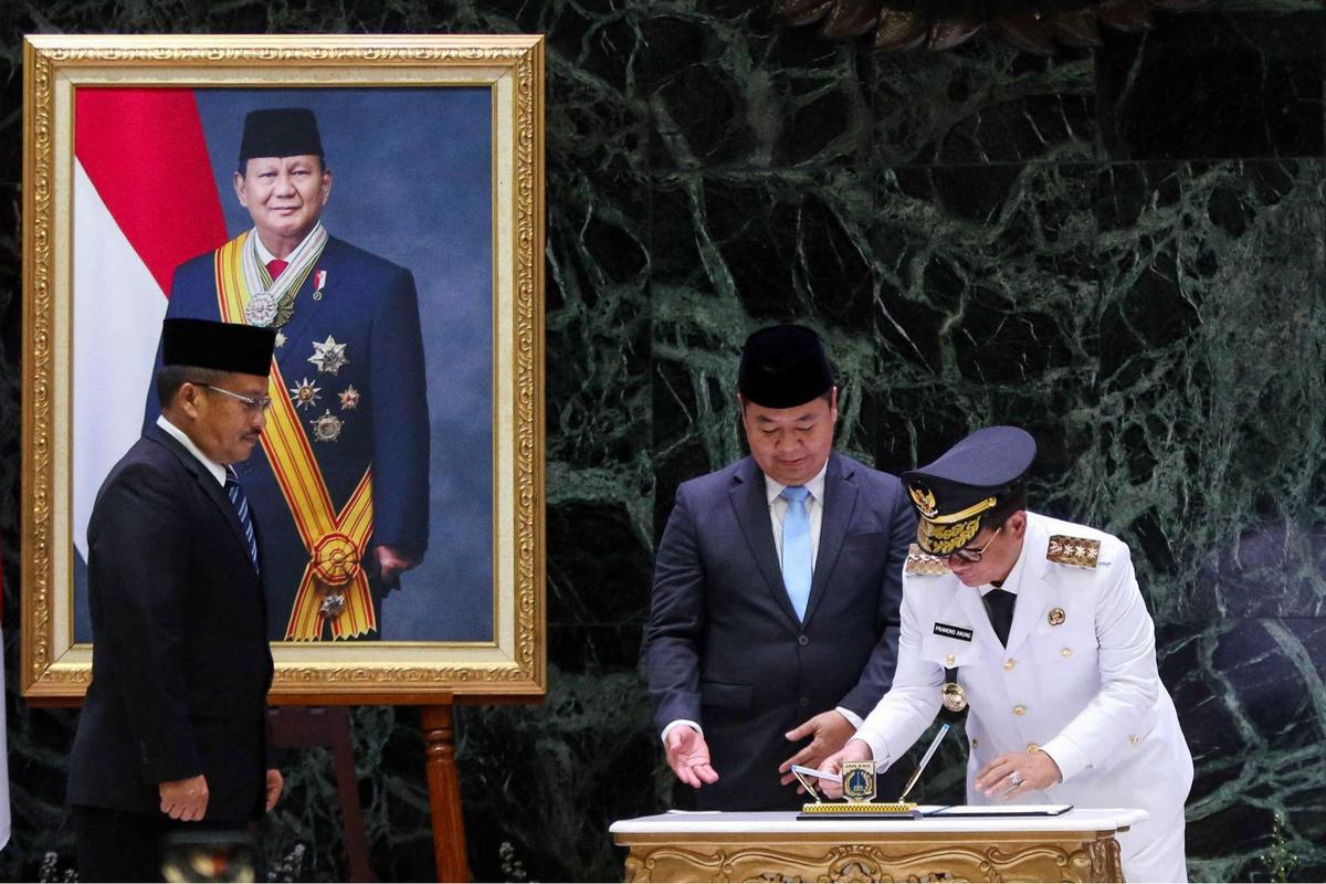 Serah terima jabatan Gubernur Jakarta