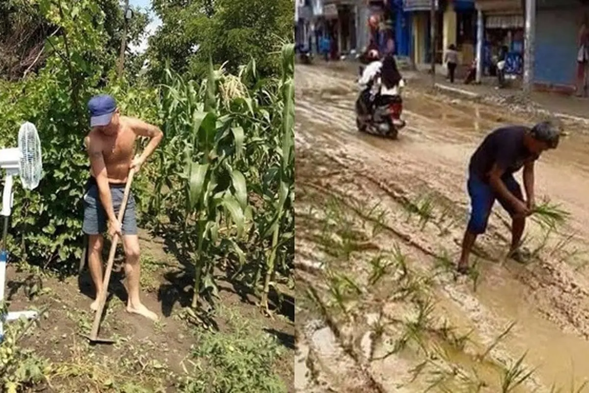 6 Kelakuan Bapak-Bapak saat Menamam Ini Bikin Geleng Kepala
