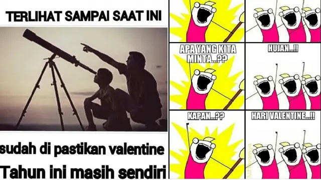 meme valentine sindir para jomblo