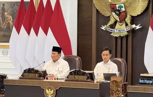 Presiden Prabowo Subianto dan Wapres Gibran Rakabuming Raka (Liputan6.com/Lizsa Egeham)