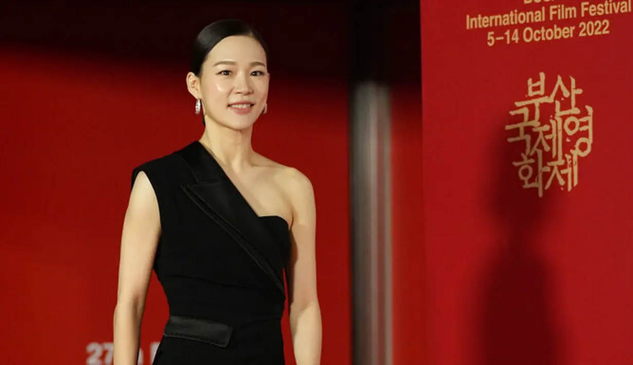 <p>Han Ye Ri dalam Busan International Film Festival. (Foto: AP Photo/Ahn Young-joon)</p>