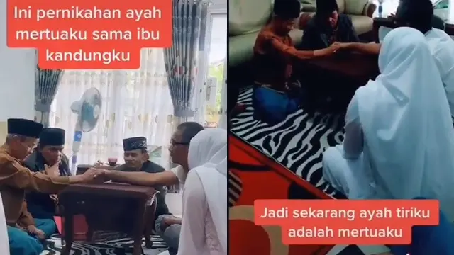 Viral, Video Pernikahan Ayah Mertua dan Ibu Kandung Ini Bikin Warganet Mikir Keras