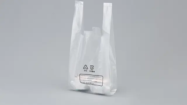 Tas konsolidasi terbuat dari plastik biodegradable