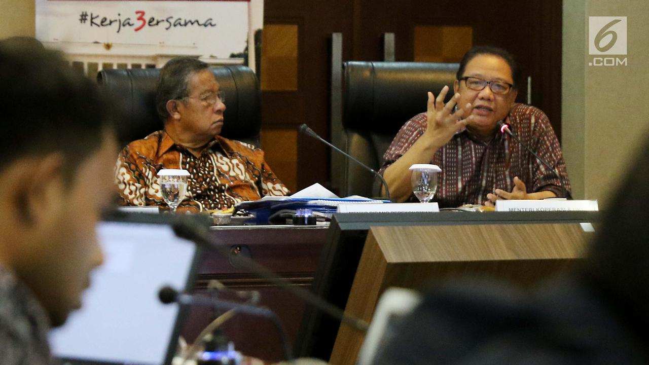 Empat Menteri Sampaikan Pencapaian Tiga Tahun Pemerintahan Jokowi-JK