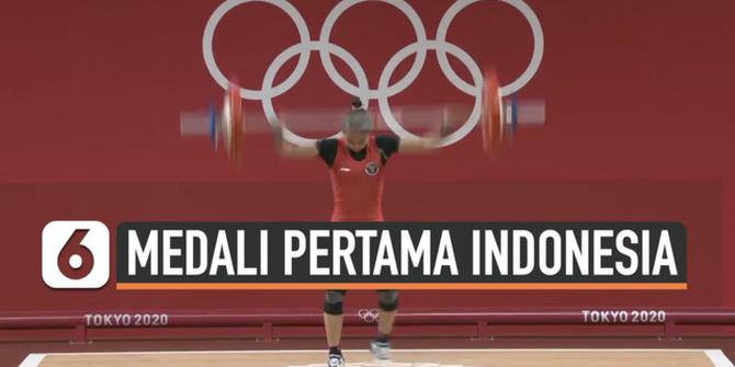 VIDEO: Momen Windy Cantika Raih Medali Pertama Indonesia di Olimpiade Tokyo 2020