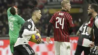 Penalti Ronaldo Gagalkan Kemenangan AC Milan atas Juventus (AP)