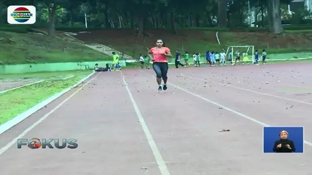 Jelang Asian Games 2018, atlet lari jarak jauh 10 ribu meter, Triyaningsih, terus mempersiapkan diri.