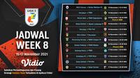 Jadwal dan Live Streaming Lanjutan Pertandingan Liga 2 2021/2022 Pekan Kedelapan di Vidio. (Sumber : dok. vidio.com)