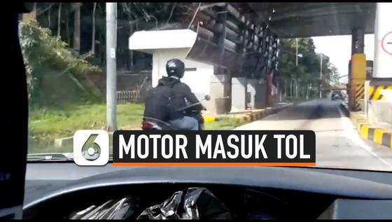 VIDEO: Mengikuti Petunjuk Google Map Pengendara Motor Masuk Pintu Tol Bawen