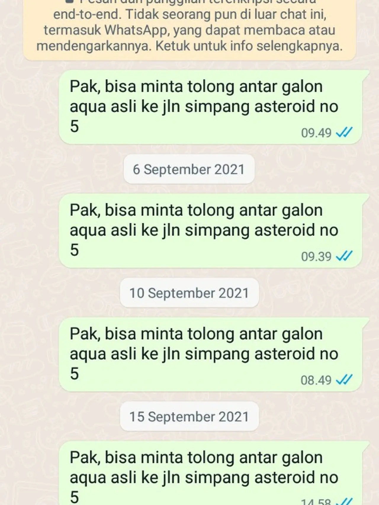 6 Chat Lucu Dengan Tukang Galon Ini Bikin Ketawa Hot