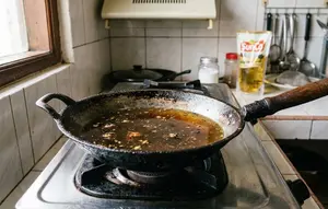 Trik Menjernihkan Minyak Goreng Bekas Pakai Larutan Tepung Kanji, Kotoran dan Bau Langsung Terangkat