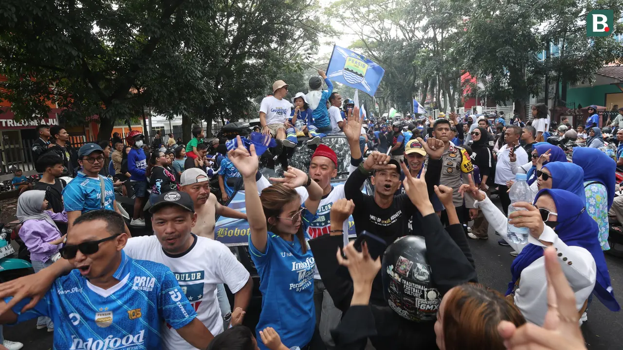 Foto: Ilustrasi suporter Persib Bandung, Bobotoh.