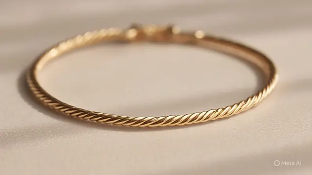 6. Gelang Minimalis Twisted Line