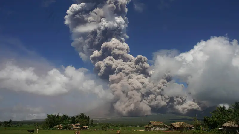 Gunung Mayon di Filipina