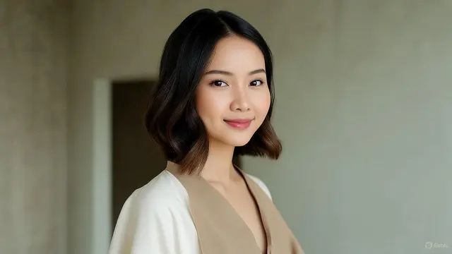 Model Rambut Wanita Bob Panjang / Ilustrasi AI