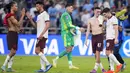 Selebrasi kemenangan para pemain Manchester City setelah mengalahkan Urawa Red Diamonds dengan skor 3-0 pada laga semifinal Piala Dunia Klub 2023 di King Abdullah Sports City Stadium, Jeddah, Arab Saudi, Rabu (20/12/2023) dini hari WIB. (AP Photo/Manu Fernandez)