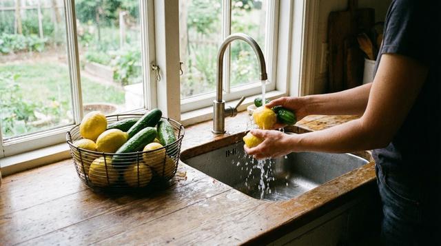 2. Pencucian Buah Secara Menyeluruh