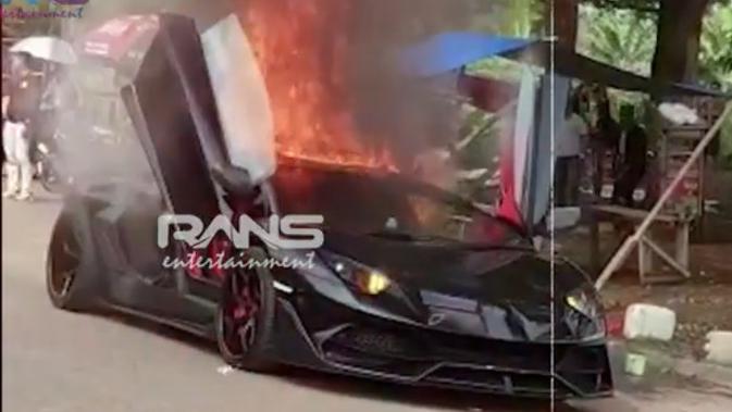 Masih Ingat Lamborghini  Raffi  Ahmad yang  Terbakar  Begini 