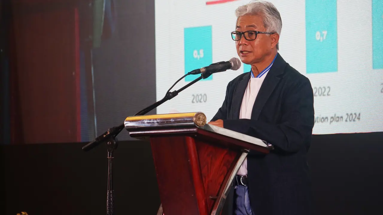 kata Kepala SKK Migas Dwi Soetjipto dalam CEO Forum Tahun 2024 yang mengangkat tema “Boosting Investment for Massive Exploration & Future Growth in Indonesia Upstream Oil and Gas” di Bogor, Sabtu (3/2/2024). (Dok SKK Migas)